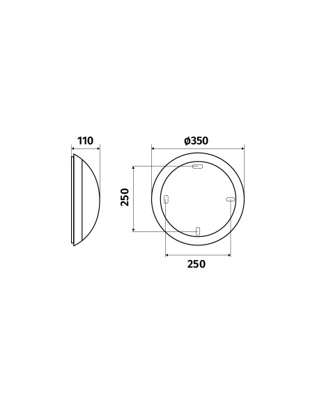 Squad LED 2100lm 4000K FO AV blanc L'EBENOID 076460