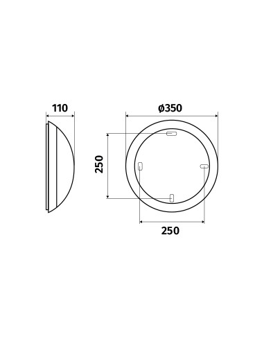Squad LED 2100lm 3000K AV blanc L'EBENOID 076480