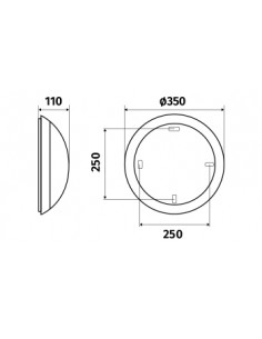 Squad LED 2000lm 3000K HF FO AV noir L'EBENOID 076487 2