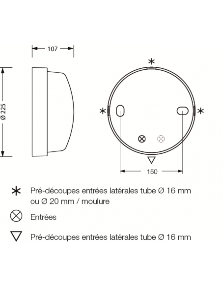 H62 E27 LED 500lm 3000K blanc L'EBENOID 077761
