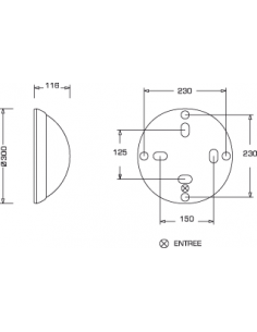 Option E27 LED 500lm 3000K AV blanc L'EBENOID 078088 2