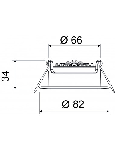 Pure Tops L1 LED 530-600lm 2700-4000K orientable blanc PURE BY L'EBENOID 083120
