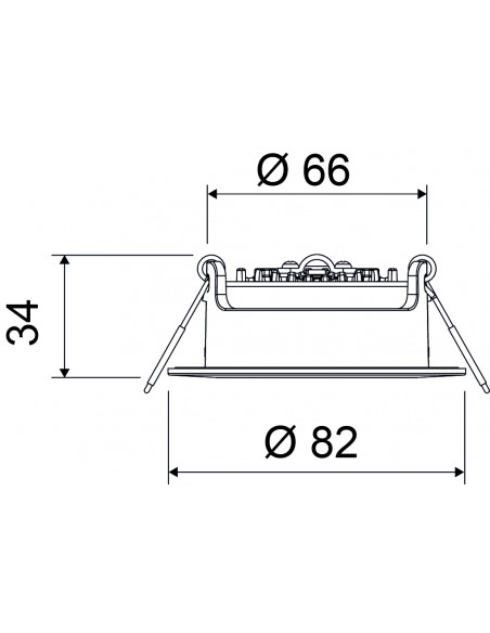 Pure Tops L1 LED 530-600lm 2700-4000K orientable blanc PURE BY L'EBENOID 083120
