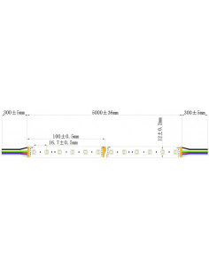 Ruban led 60LED/m 5050 24V IP67 RGB+W+WW 5m INTEGRATECH 60RGBWW-IP67 2
