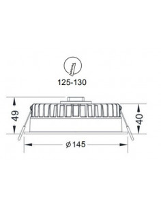 Compact 15W 3000K CRI90 blanc dimmable universel INTEGRATECH COMPACT153DIM 2