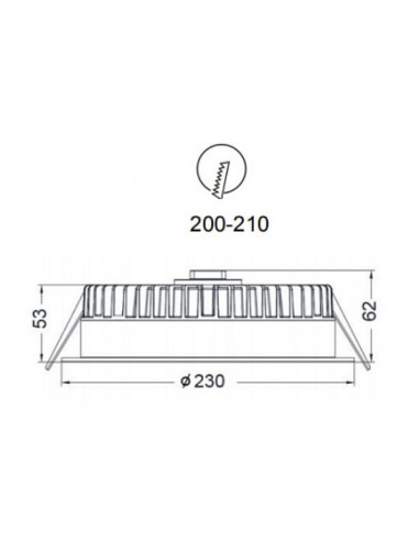 Compact 35W 3000K CRI90 blanc dimmable universel INTEGRATECH COMPACT353DIM