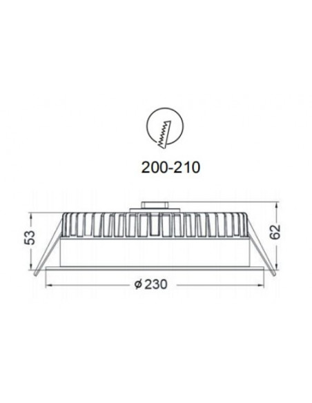 Compact 35W 3000K CRI90 blanc dimmable universel INTEGRATECH COMPACT353DIM