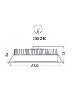 Compact 35W 4000K CRI90 blanc pas dimmable INTEGRATECH COMPACT354 2