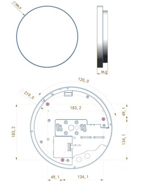 Disc 22W 4000K IP54 blanc RAL9003 INTEGRATECH DISC204W