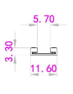 Connecteur câble ruban led IP20 10mm mono 15cm INTEGRATECH LS-BC-IP20-10-2 2