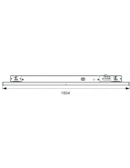 Linear track 1,5m 65W CRI90 3000K 120gr noir INTEGRATECH LT15613R120B