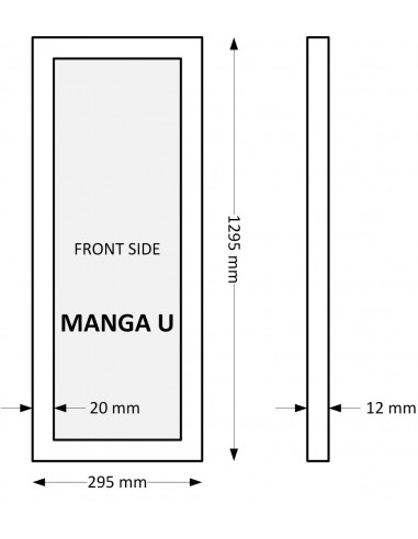 Panneau led Manga 30x120 3000K UGR17 ENEC INTEGRATECH MAU301205030