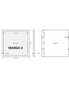 Panneau led Manga 60x60 4000K UGR17 ENEC INTEGRATECH MAU60605040 2