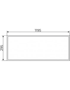 Panneau led Bright 36W 30x120 4000K RAL9016 INTEGRATECH PLB301203640 2