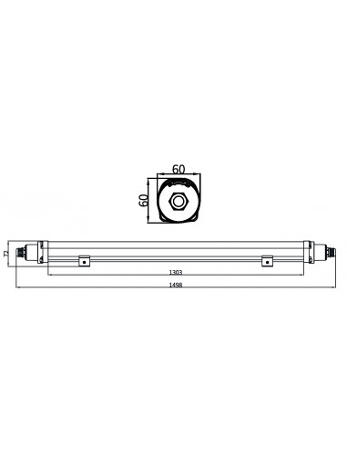 Speedy basic 120cm 40W IP65 4000K 3x2,5mm² INTEGRATECH SPDB12404