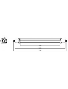 Speedy 120cm 40W IP65 4000K 165lm/W 5x2,5 INTEGRATECH SPDHO12404 2