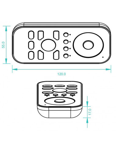 Émetteur rf avec passage régable des couleurs INTEGRATECH SR-2819SP