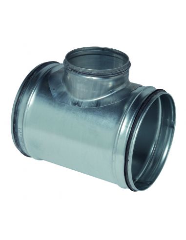 Té équerre galvanisé à joint Diamètre 125/125 mm ALDES 11098002