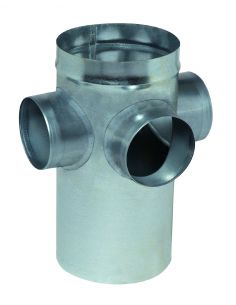Collecteur raccord d'étage galvanisé CRE standard Diamètre 200 1/125 ALDES 11093711