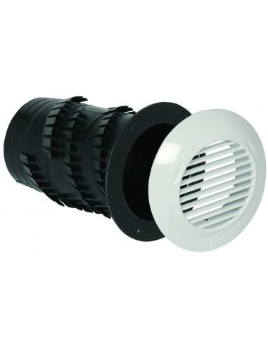 Grille avec manchette pour la Bouche autoréglable BAP COLOR D80 mm ALDES 11022016