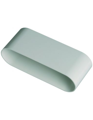 Raccord Minigaine blanc male longueur 80mm équivalent D125 (200x60) ALDES 11023083