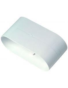 Raccord Minigaine blanc droit équivalent D125 (60x200) ALDES 11023970