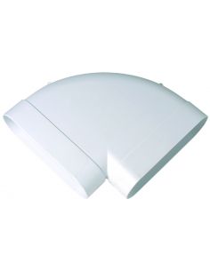 Coude Minigaine blanc 90° horizont.équivalent D125 (60x200) ALDES 11023973