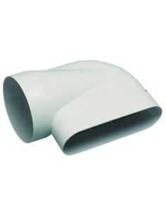 Coude Minigaine blanc mixte horizontal équivalent D125 (60x200) ALDES 11023994
