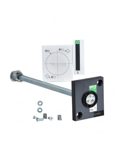 commande rotative laterale droite INS 40 a 160 poignee noire SCHNEIDER 28943