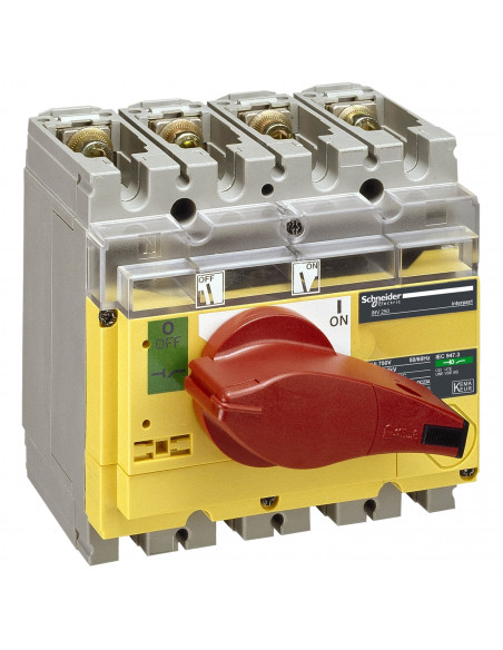 INTERRUPTEURSECTIONNEUR À COUPURE VISIBLE INTERPACT INV160 4P 160 A SCHNEIDER 31185