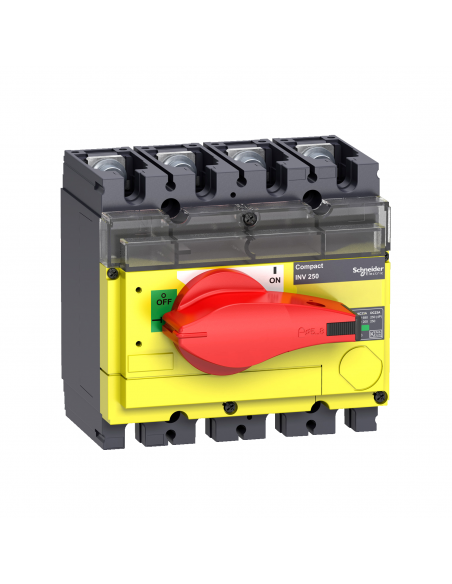 INTERRUPTEURSECTIONNEUR À COUPURE VISIBLE INTERPACT INV160 4P 160 A SCHNEIDER 31185