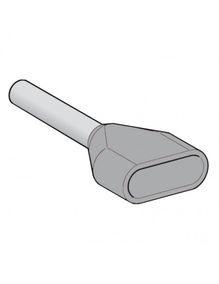 Linergy AZ5 embout de câble double taille moyen 0,75mm² gris DIN SCHNEIDER AZ5DE007D