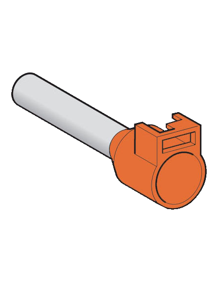 Linergy DZ5 embout de câble porte étiquette long 4mm² orange NF SCHNEIDER DZ5CA043