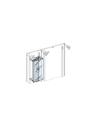 Linergy BS Ecran de protection jeu de barres étagé en gaine 1500x250mm SCHNEIDER LVS04197