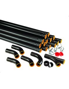 Kit réseau clipsable (sans colle) diamètre 44mm pour 3 prises ALDES 11071031