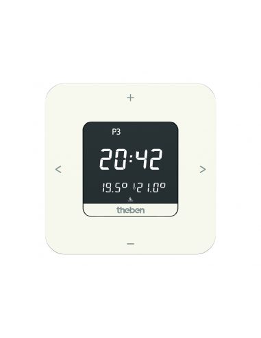 Thermostat d'ambiance numérique bluetooth. alimentation à piles. Contact 10 A. THEBEN 8119200