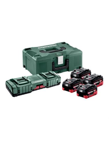Pack énergie 18 SANS FIL Pack 4 Batteries 18 volts LIHD+ Chargeur duo rapide METABO 685180000