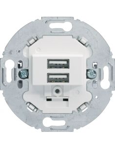 1930 Chargeur USB A+A 3A blanc alba HAGER 260219 2