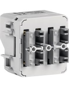 Cubyko interrupteur KNX filaire 2 entrées associable IP55 HAGER WNT302