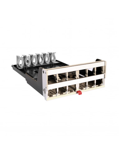 Cassette 12 ports pour panneau droit à équiper de connecteurs HDJ LEGRAND 033681