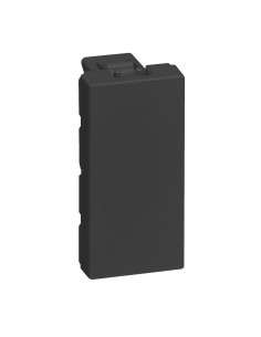 Obturateur Mosaic 1 module finition noir LEGRAND 079370L