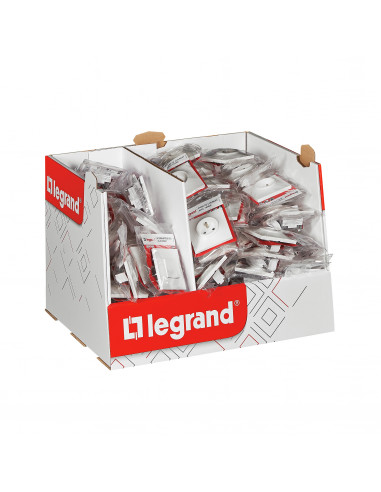 Mini box Neptune 30 interrupteurs et 60 prises 2P+T blanc LEGRAND 300071