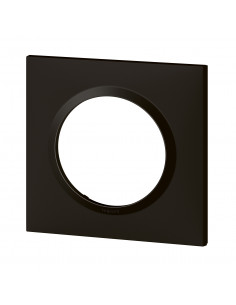 Plaque carrée dooxie 1 poste finition noir LEGRAND 600891 2