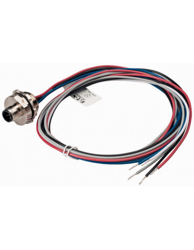Traversée de boîtier SWD connecteur mâle M12 5 câbles longueur 1 m 000174759 EATON SWD4-PRM5-1-S