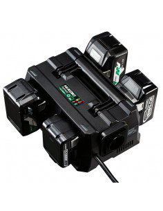 Chargeur rapide multi-batteries [4] 1 par 1 ou simultané port USB HIKOKI UC18YTSLW0Z
