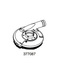 Carter collecteur poussière meule à surfacer diam. 125 HIKOKI 377087