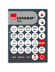 IR -BL télécommande à infrarouge pour détecteurs de mouvement de plafond BL 930555 LUXOMAT 93055