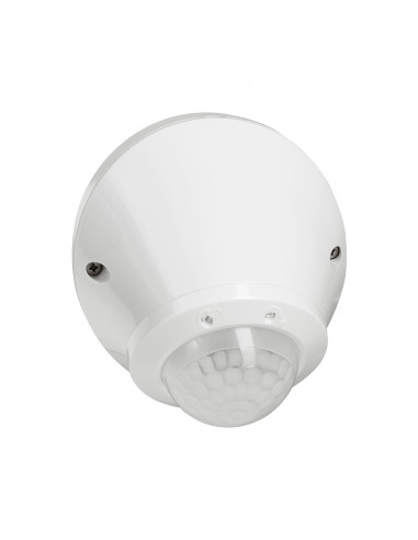 Détecteur de mouvement autonome ECO1 3 fils avec neutre IP55 pour fixation au mur ou au plafond en saillie