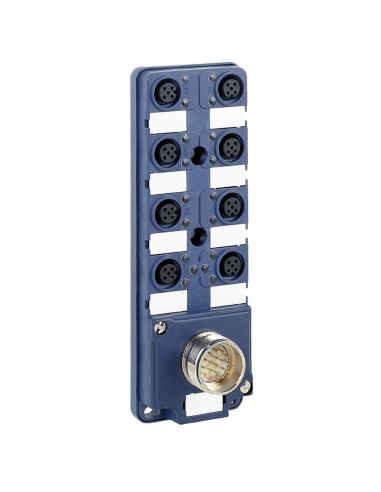 Répartiteur passif IP67 câble 10m connecteur M12 8 voies SCHNEIDER ABE9C1281L10