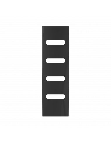 ELITE 1 radiateur sèche-serviettes en verre NOIR ASTRAKAN 1300W INTUIS ICEL1SEPB13